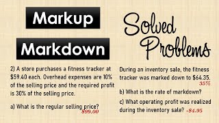 Markup and Markdown  Solved Problems [upl. by Hulburt548]