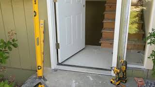 Jeld Wen Front Door Installation  Really crappy products and craftsmanship PART 1 [upl. by Nylyram]