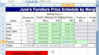 Excel Magic Trick 285 Markup On Sell Price Formula [upl. by Eudoxia]