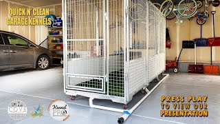 K9 Kennel Store Quick n Clean Garage Kennel System [upl. by Tnerual]