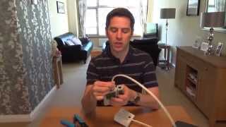 How To install a CAT6 Network Faceplate Socket amp RJ45 Plug using soild core cable [upl. by Noma241]