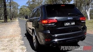 2014 Jeep Grand Cherokee SRT engine sound and 0100kmh [upl. by Ydolem804]