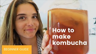 How to make Kombucha  FERMENTATION beginner guide [upl. by Gabrielson68]