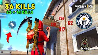 World Record 36 Kills in Duo vs Squad Must Watch Gameplay  Garena Free Fire [upl. by Stanislaw70]