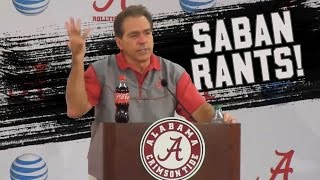 Nick Sabans best press conference moments and rants NSFW [upl. by Vizzone]