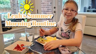 Leahs Summer Morning Routine Officially Leah [upl. by Say]