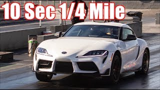 2020 Toyota Supra 10 Second 14 Mile  Stock Turbo MKV [upl. by Kyne]