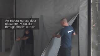 FireMaster® Egress Fire Curtain [upl. by Ytissahc]