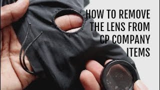 HOW TO EASILY REMOVE YOUR CP COMPANY LENS  Quick Guide [upl. by Meneau]