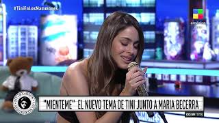 Tini Stoessel cantó quotMiéntemequot en vivo en Los Mammones ⭐🎤 [upl. by Utter642]