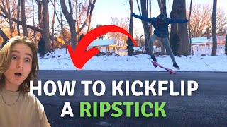 How to KICKFLIP a RIPSTICK [upl. by Garret]