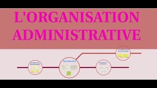 LORGANISATION ADMINISTRATIVE [upl. by Towroy]