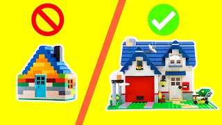 7 Tips amp Tricks On How To Build A LEGO HOUSE [upl. by Lynch]