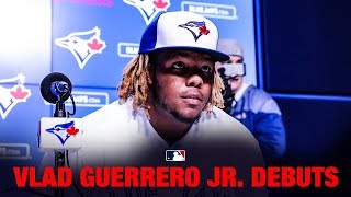 Vladimir Guerrero Jrs wild MLB Debut [upl. by Drehcir]