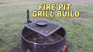 Fire Pit Grill Build Fast Motion [upl. by Vincenta]