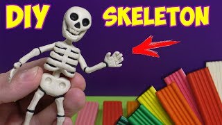 How to make HUMAN SKELETON out of Clay [upl. by Lacram240]