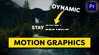 Simple DYNAMIC Motion Graphics Premiere Pro Tutorial [upl. by Sukin153]