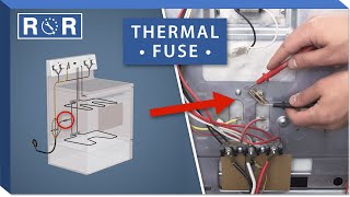 Oven Thermal Fuse  Testing amp Replacement  Repair amp Replace [upl. by Olfe]