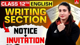 Class 12 English Writing Section Notice  Invitation  By Rubaika Maam [upl. by Aihseuqram]