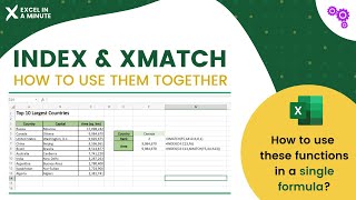 HOW TO USE INDEX AND XMATCH TOGETHER IN EXCEL BY EXCEL IN A MINUTE [upl. by Declan196]