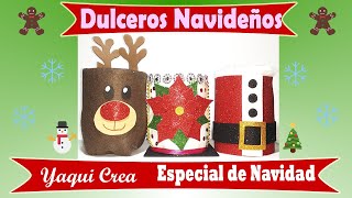 DULCEROS NAVIDEÑOS con botellas de plástico 🎅  Ideas navideñas  Especial de Navidad [upl. by Rianna]