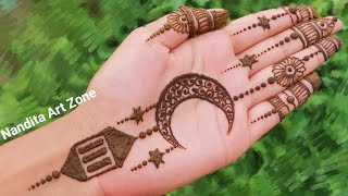 EID 2024 Special Chand Mehndi Design  simple mehndi designs  simple eid mehndi designs [upl. by Nivlek194]