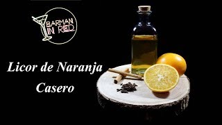 COMO HACER UN LICOR DE NARANJA CASERO [upl. by Araeit]