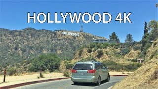 Driving Downtown  Hollywood Sign 4K  USA [upl. by Etteval413]