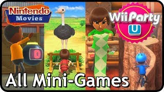 Wii Party U  All Mini Games 2 Players Master Difficulty [upl. by Iinden]