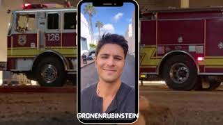 Ronen Rubinstein fiishing up 2x12 of 911lonestar IG STORY [upl. by Eizzil789]