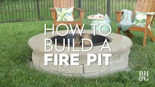 How to Build A Firepit  Made By Me Garden  Better Homes amp Gardens [upl. by Herby]