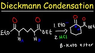 Dieckmann Condensation Reaction Mechanism [upl. by Yendroc]