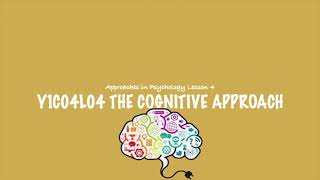 ALevel Psychology AQA The Cognitive Approach [upl. by Niemad]