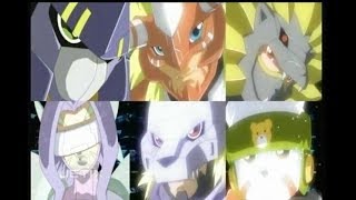 Digimon Frontier  Spirit Evolution Unison [upl. by Aylad]