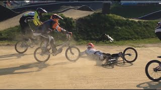 BMX Race Crash Compilation  Justin Kimmann [upl. by Nywg]