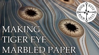 Making Tiger Eye Marbled Paper [upl. by Siletotsira]