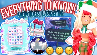 EVERYTHING TO KNOW ABOUT THE WINTER UPDATE 2022 IN ROYALE HIGH ROBLOX Royale High Snowglobe Summit [upl. by Pacificas]