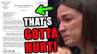 AOC is HYSTERICAL after DOJ criminal referral 😂 [upl. by Karlie]