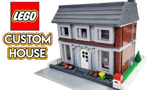 Custom LEGO House MOC with Full Interior Detail [upl. by Frager]