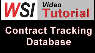 Microsoft Access Contract Tracking Database Template [upl. by Munshi447]