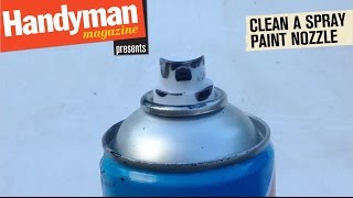 How To Clean A Spray Paint Nozzle [upl. by Lledo]