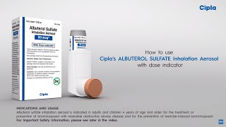 Cipla Albuterol HFA – How To Use Video [upl. by Crofton]