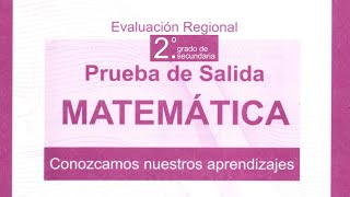 🔴 PRUEBA DE SALIDA quotMATEMÁTICAquot  2DO SECUNDARIA  2022 [upl. by Flinn]