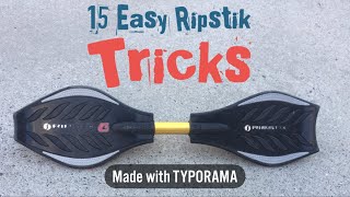 15 Easy Ripstik Caster Board Tricks [upl. by Ali]