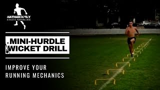 IMPROVE SPRINT MECHANICS  Mini hurdle wicket drill [upl. by Henrie]