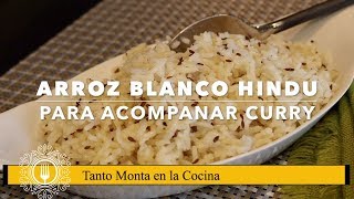 Arroz Blanco Hindu  Tradicional para acompañar Curry [upl. by Suiravaj]