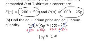 Example Supply and Demand [upl. by Marilla]