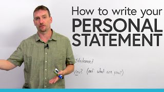 How to write a PERSONAL STATEMENT for university or college [upl. by Arabeila]