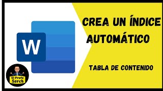 Como Crear un Índice en Word 365 TABLA DE CONTENIDO [upl. by Blayze830]