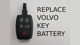 How to change remote key fob battery in Volvo S40 V50 V70 C30 C70 [upl. by Nester]